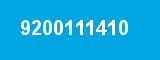 9200111410 9200111410