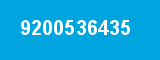 9200536435 9200536435