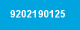 9202190125 9202190125