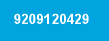9209120429 9209120429