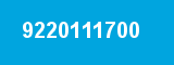 9220111700 9220111700