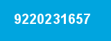 9220231657 9220231657
