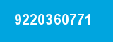 9220360771 9220360771