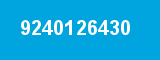 9240126430 9240126430