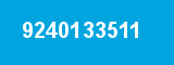 9240133511 9240133511