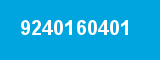 9240160401 9240160401