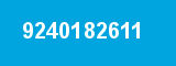 9240182611 9240182611