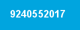 9240552017 9240552017