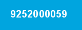 9252000059 9252000059