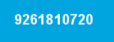 9261810720 9261810720