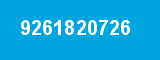 9261820726 9261820726