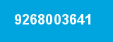 9268003641 9268003641
