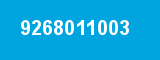 9268011003