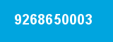 9268650003 9268650003