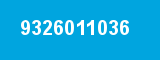 9326011036 9326011036