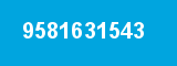 9581631543 9581631543