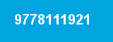 9778111921 9778111921